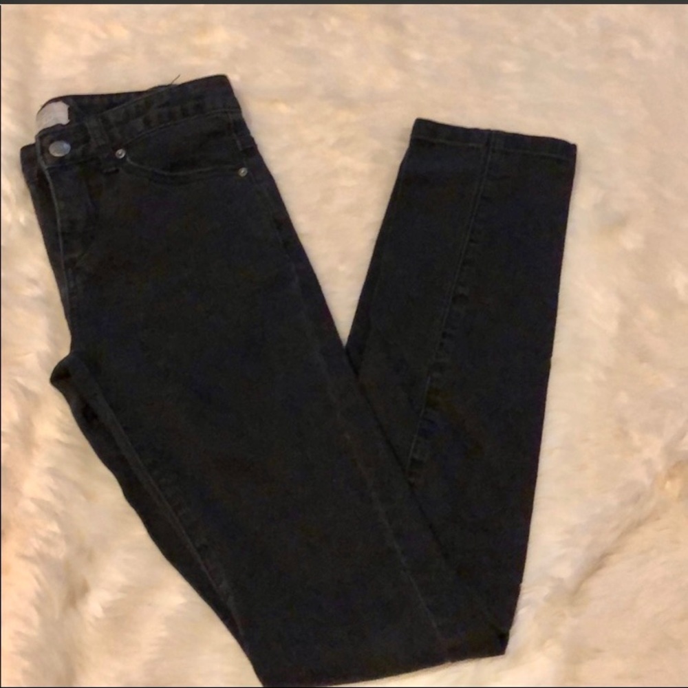Free people washed black skinny